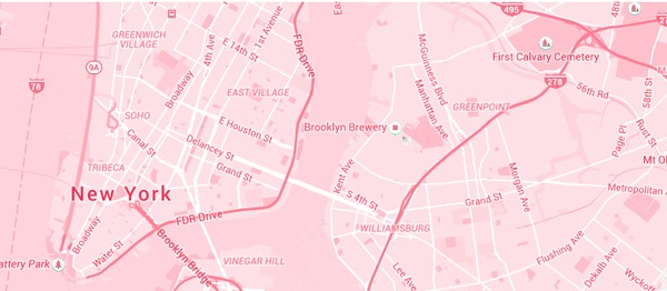 NY pink map